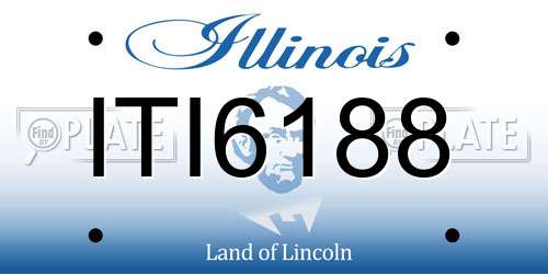 ITI6188 Illinois License Plate