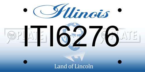 ITI6276 Illinois License Plate