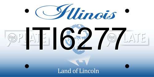 ITI6277 Illinois License Plate