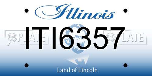 ITI6357 Illinois License Plate