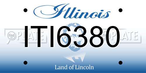 ITI6380 Illinois License Plate