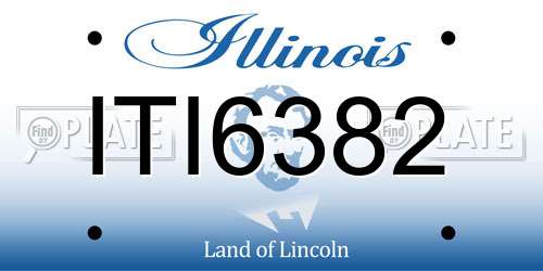 ITI6382 Illinois License Plate