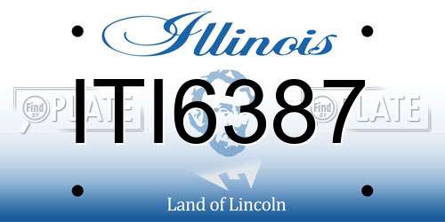 ITI6387 Illinois License Plate