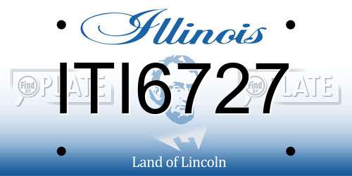 ITI6727 Illinois License Plate