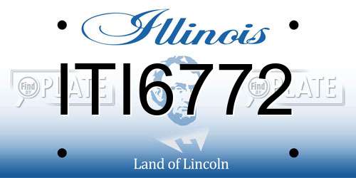 ITI6772 Illinois License Plate