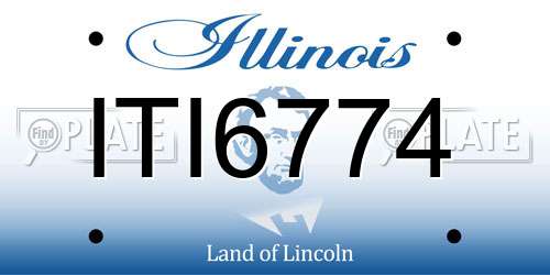 ITI6774 Illinois License Plate