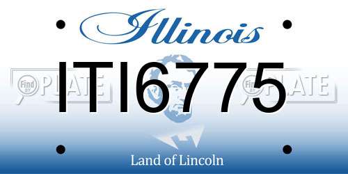 ITI6775 Illinois License Plate