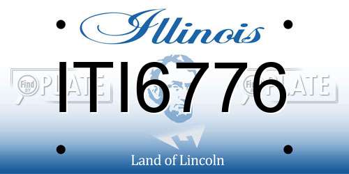 ITI6776 Illinois License Plate