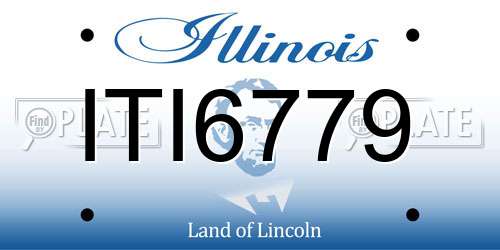 ITI6779 Illinois License Plate