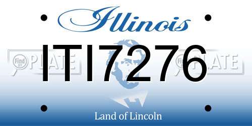 ITI7276 Illinois License Plate