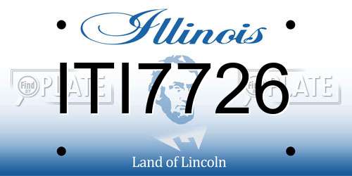 ITI7726 Illinois License Plate