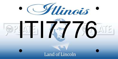 ITI7776 Illinois License Plate