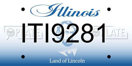 ITI9281 Illinois License Plate