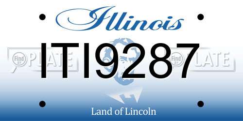 ITI9287 Illinois License Plate
