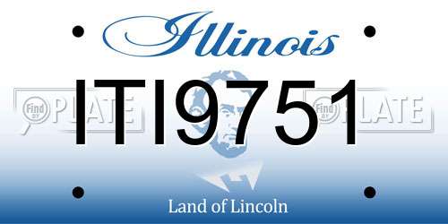 ITI9751 Illinois License Plate