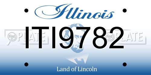 ITI9782 Illinois License Plate