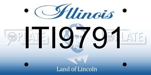 ITI9791 Illinois License Plate