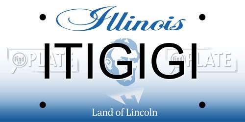 ITIGIGI Illinois License Plate