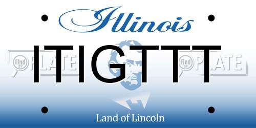 ITIGTTT Illinois License Plate