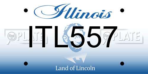 ITL557 Illinois License Plate