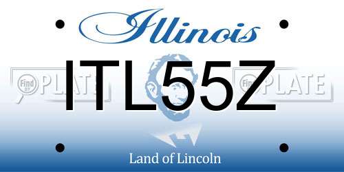 ITL55Z Illinois License Plate