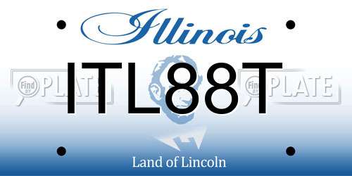 ITL88T Illinois License Plate