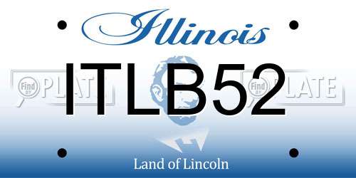 ITLB52 Illinois License Plate