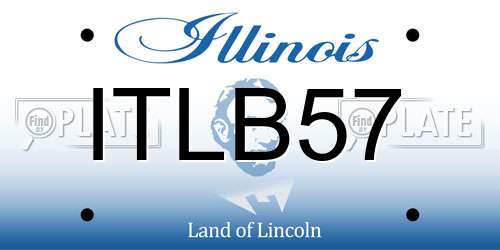 ITLB57 Illinois License Plate