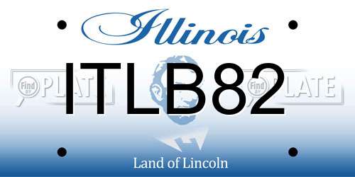 ITLB82 Illinois License Plate
