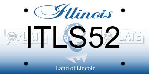 ITLS52 Illinois License Plate