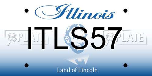 ITLS57 Illinois License Plate