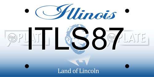 ITLS87 Illinois License Plate