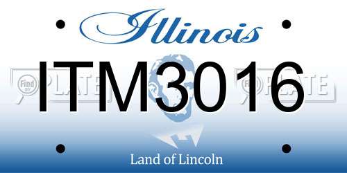 ITM3016 Illinois License Plate