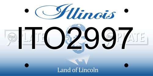 ITO2997 Illinois License Plate
