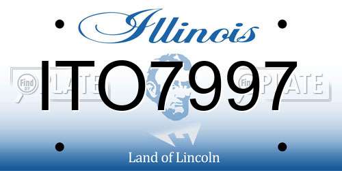 ITO7997 Illinois License Plate