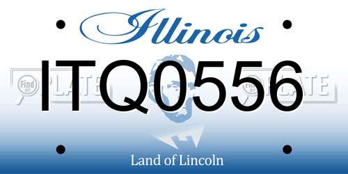 ITQ0556 Illinois License Plate