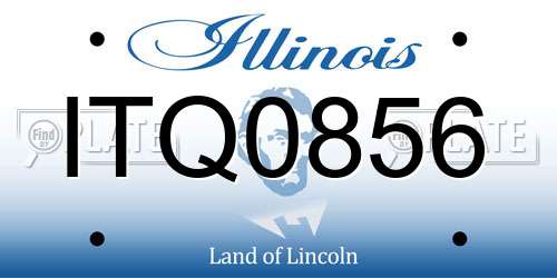 ITQ0856 Illinois License Plate