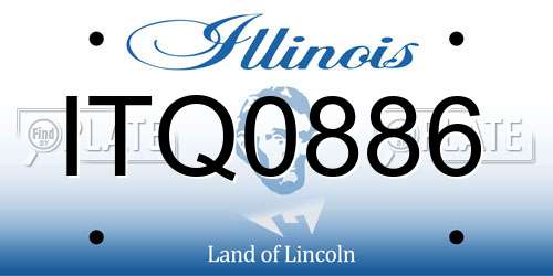 ITQ0886 Illinois License Plate