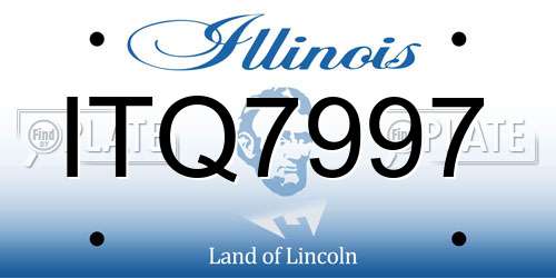 ITQ7997 Illinois License Plate