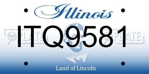 ITQ9581 Illinois License Plate