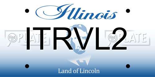 ITRVL2 Illinois License Plate