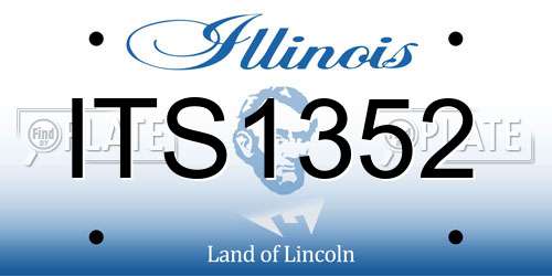 ITS1352 Illinois License Plate