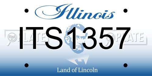 ITS1357 Illinois License Plate
