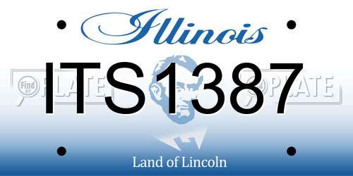 ITS1387 Illinois License Plate