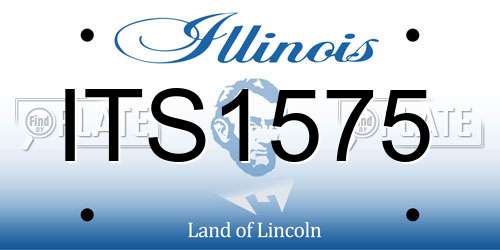 ITS1575 Illinois License Plate