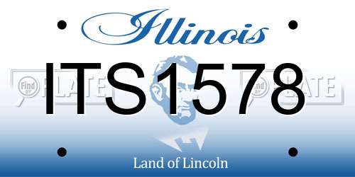 ITS1578 Illinois License Plate