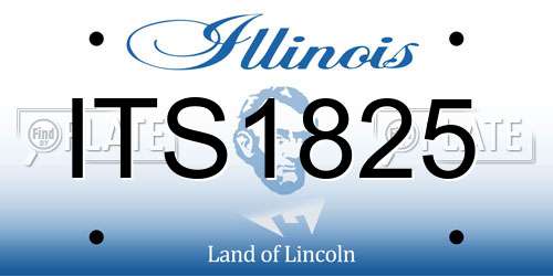 ITS1825 Illinois License Plate