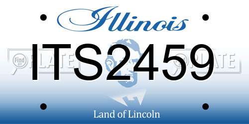 ITS2459 Illinois License Plate