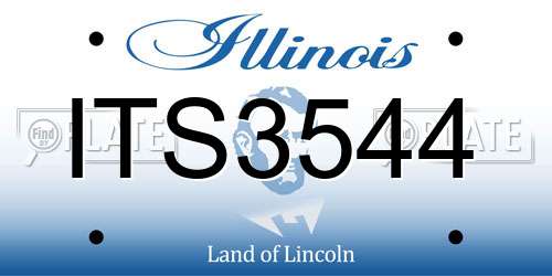 ITS3544 Illinois License Plate