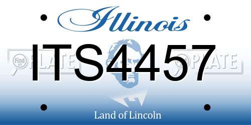 ITS4457 Illinois License Plate